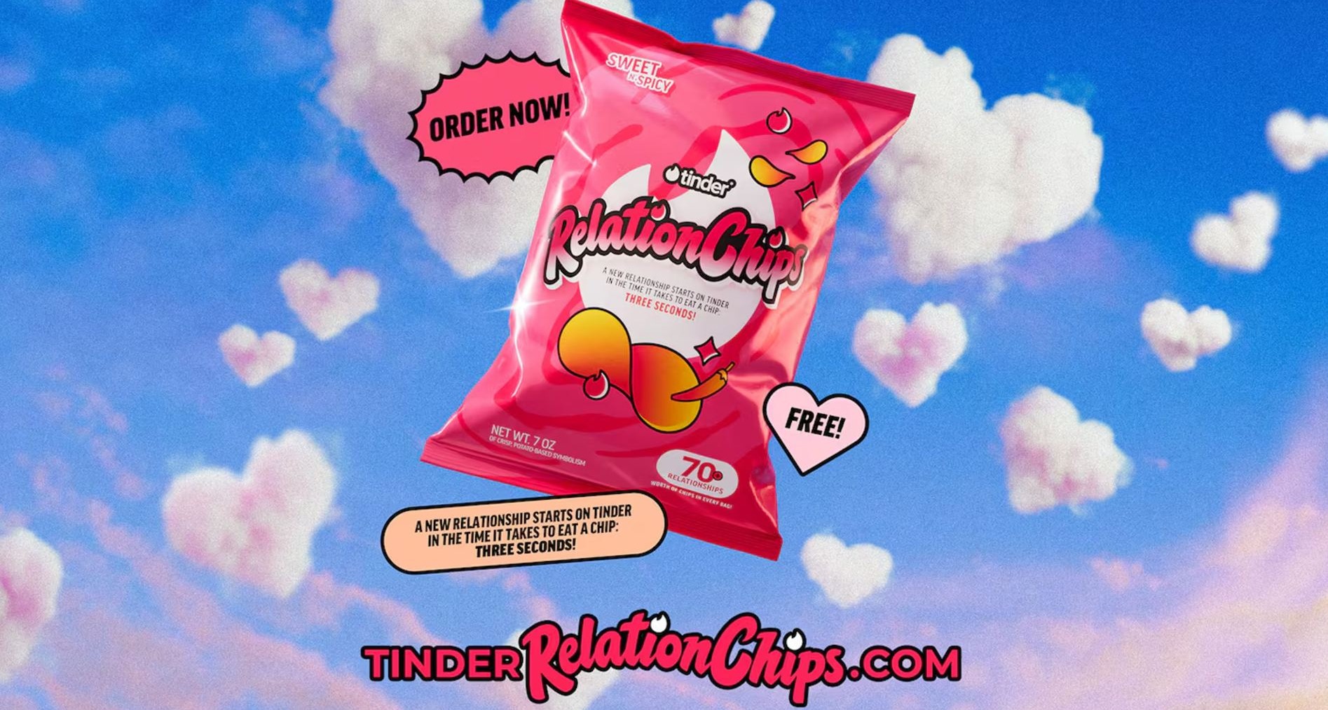 Tinder da vida a su promesa de creación de parejas con una edición exclusiva de patatas fritas Patatas fritas de Tinder