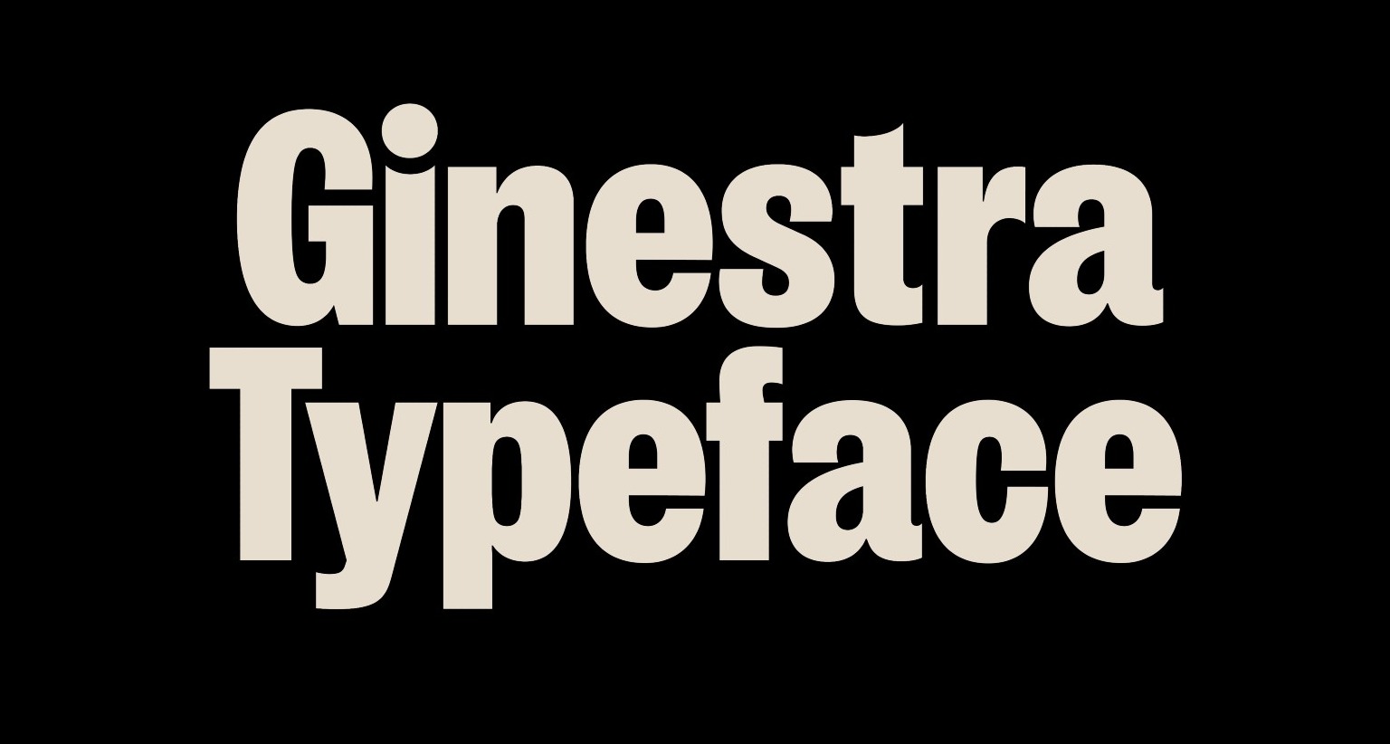 Tipografía Ginestra