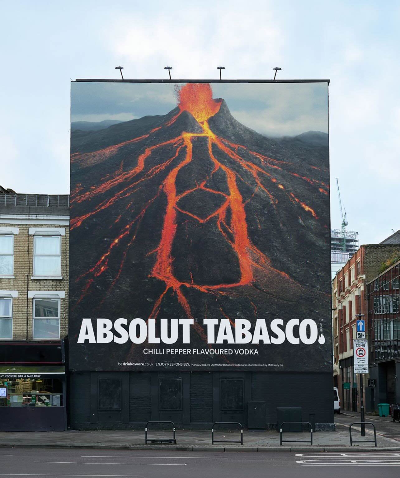 Gráfica de publicidad exterior de Absolut Tabasco