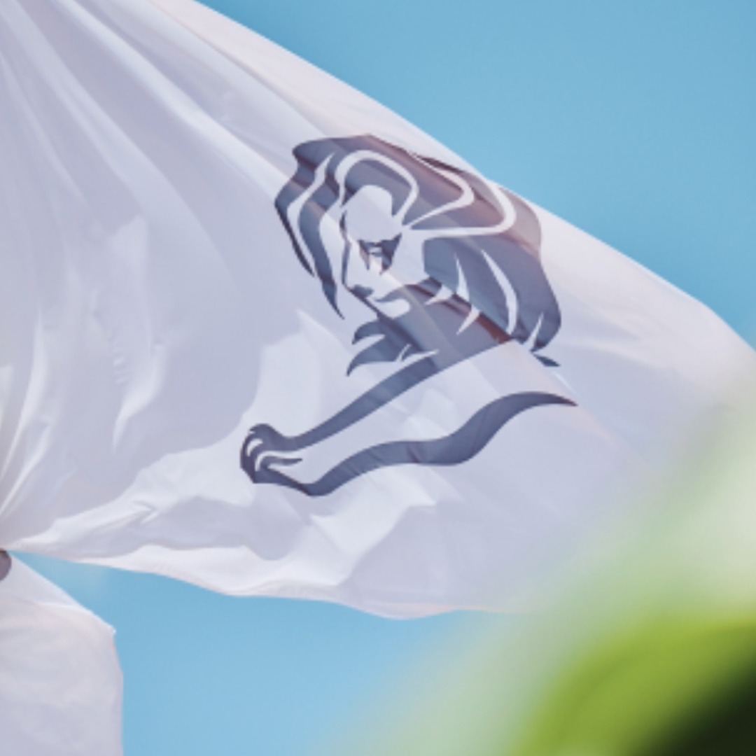 Bandera con logotipo de Cannes Lions