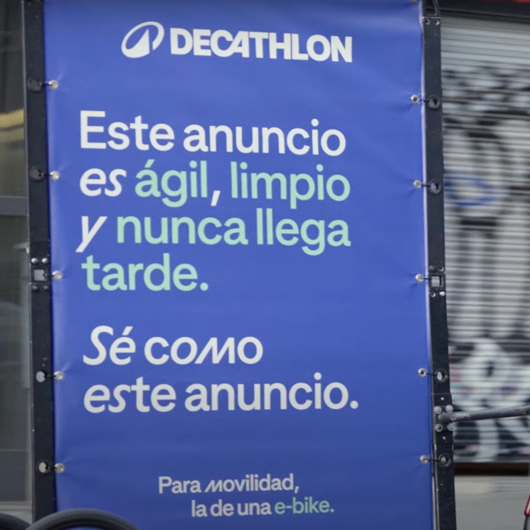 Anuncio-bicicleta de Decathlon