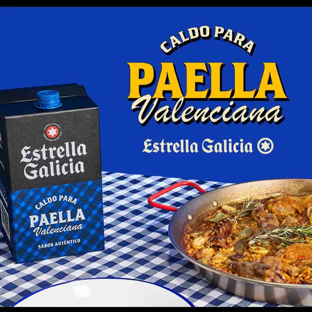 Caldo de paella de Estrella Galicia