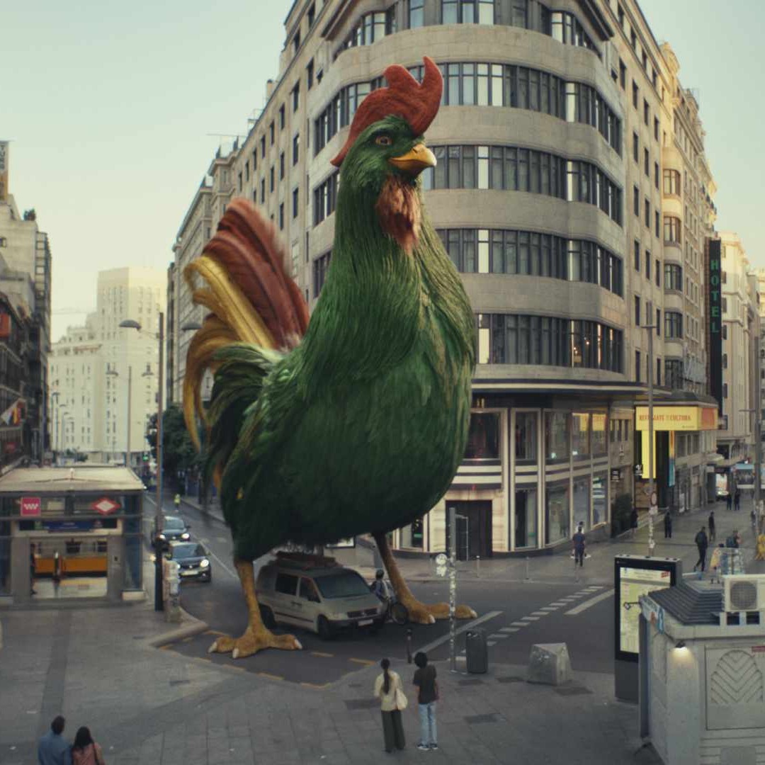 Gallo de Kellogg's en calles de Madrid