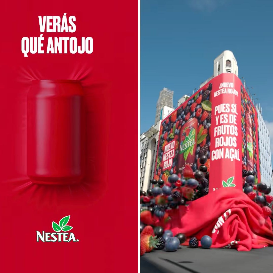 Nestea se tiñe de rojo para anunciar su nuevo sabor