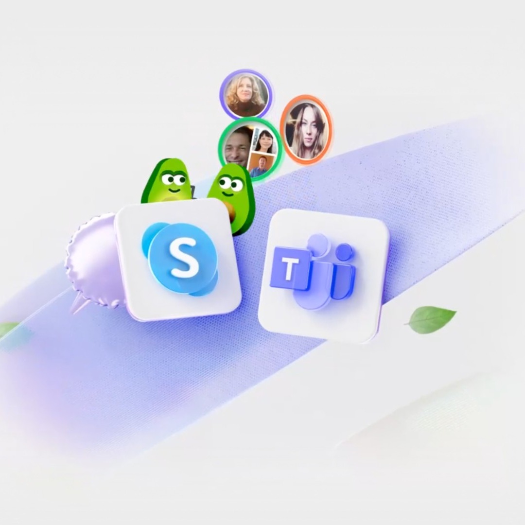 Logotipos de Skype y Teams