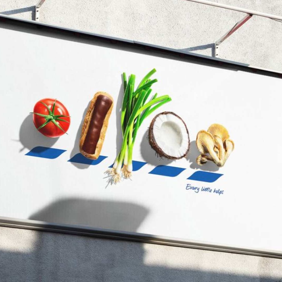 Imagen de productos frescos de la campaña de Tesco