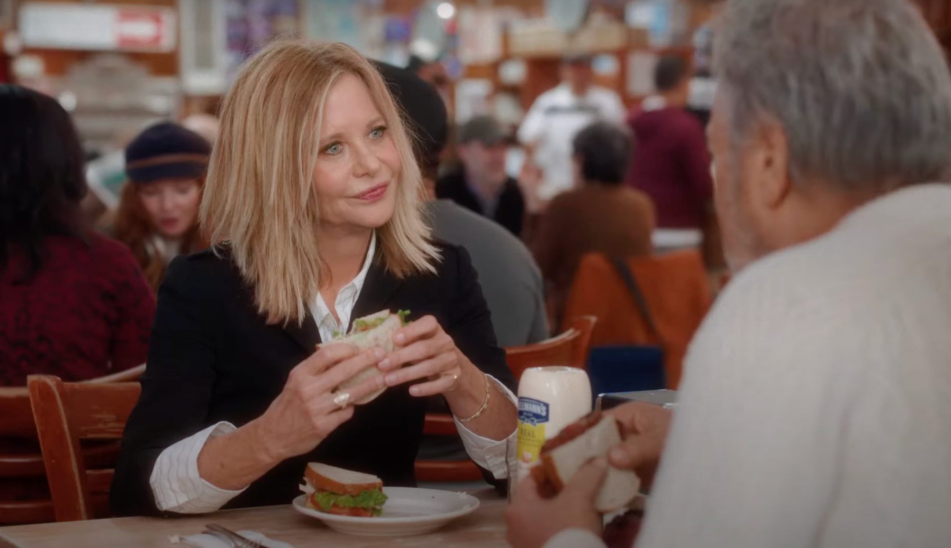 Meg Ryan en un anuncio de Hellmann's