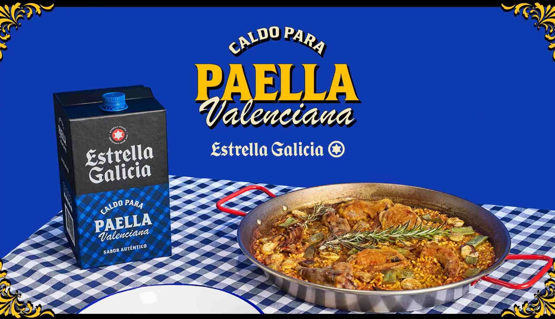 Caldo de paella de Estrella Galicia