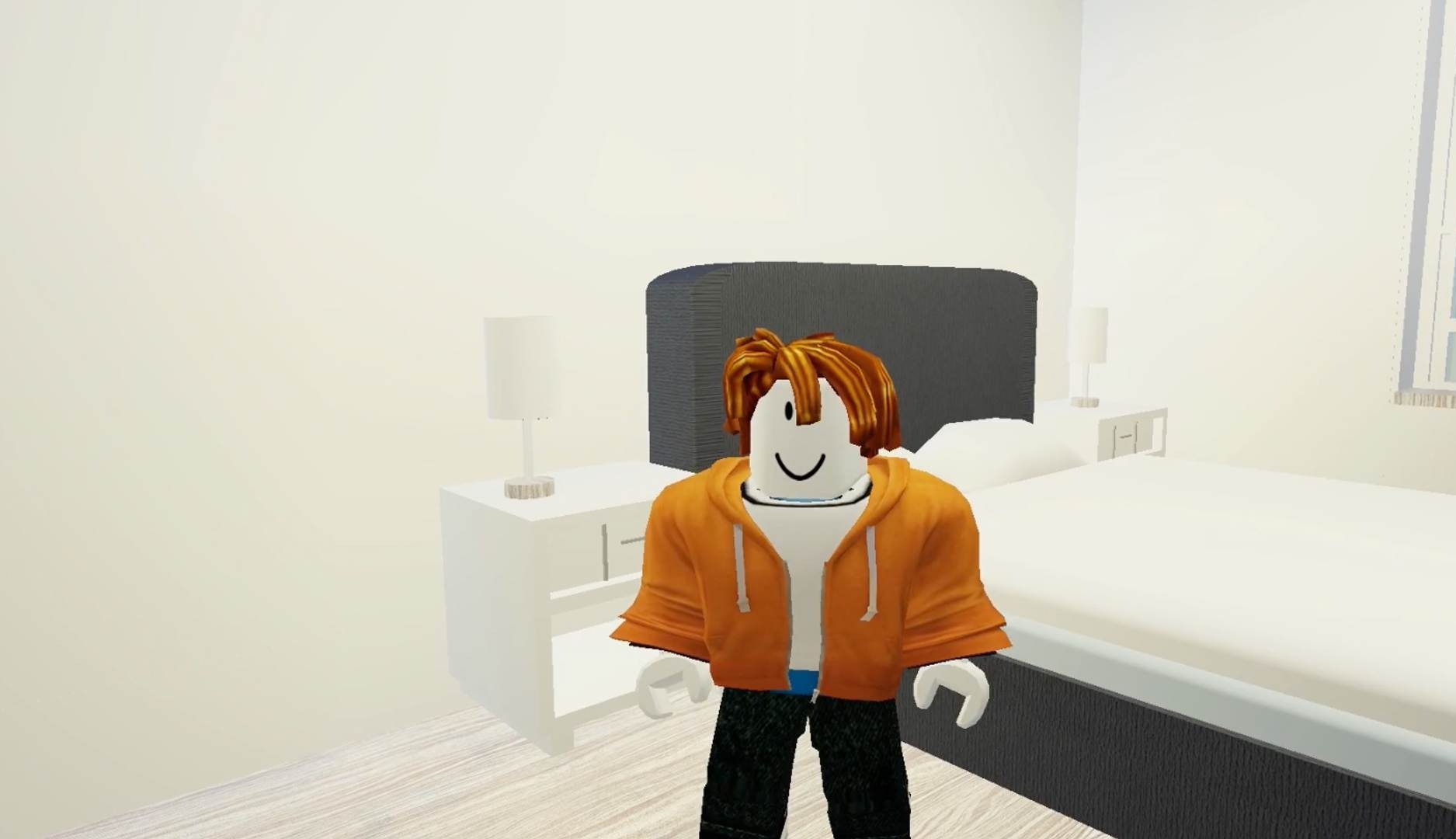 Personaje de Roblox en una habitación