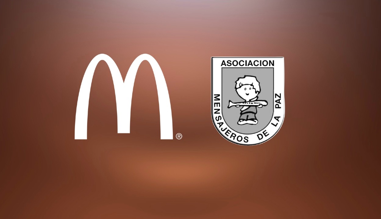 Logotipos de McDonald's y Mensajeros de la Paz