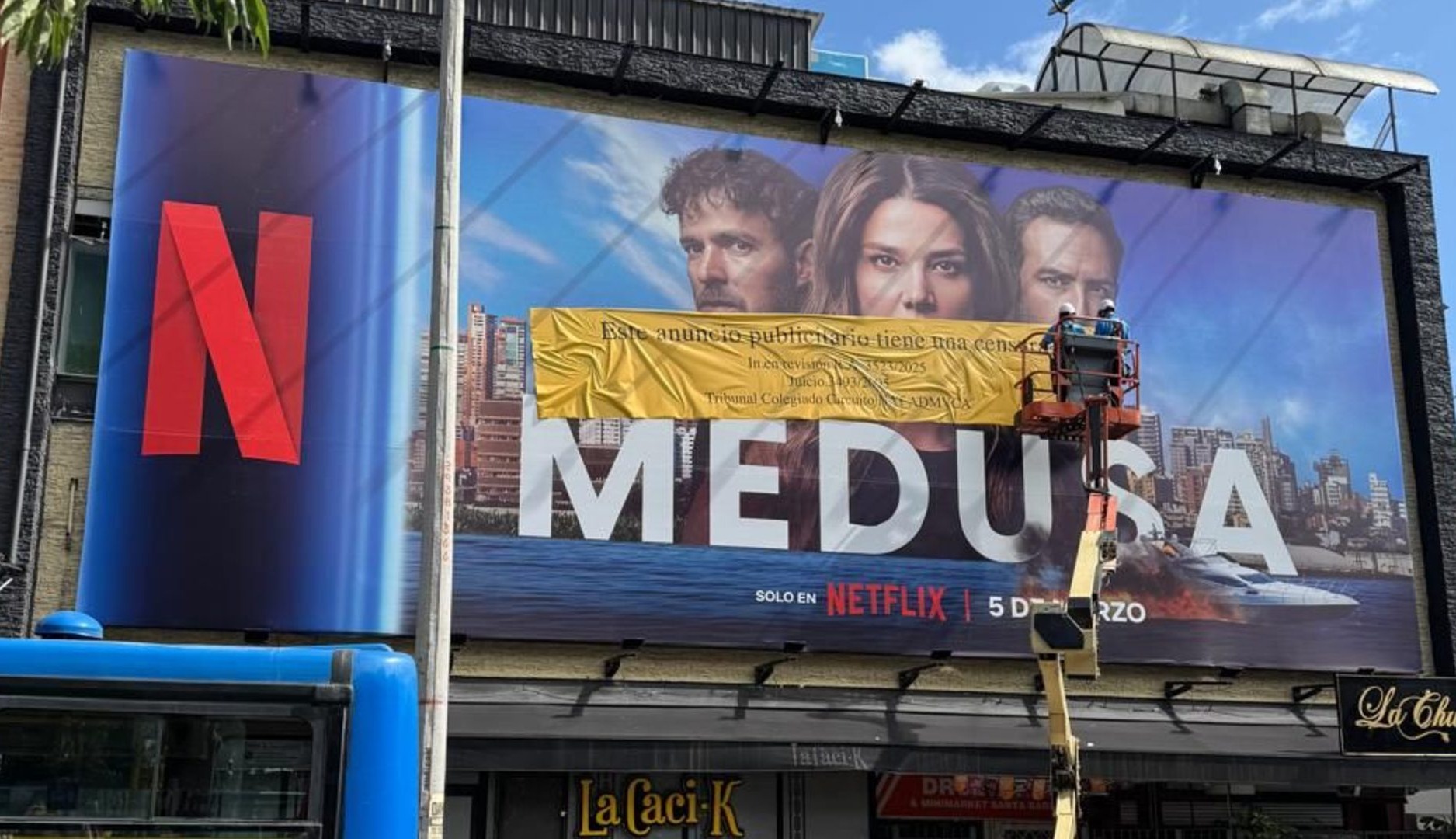 Cartel promocional de la serie Medusa, de Netflix