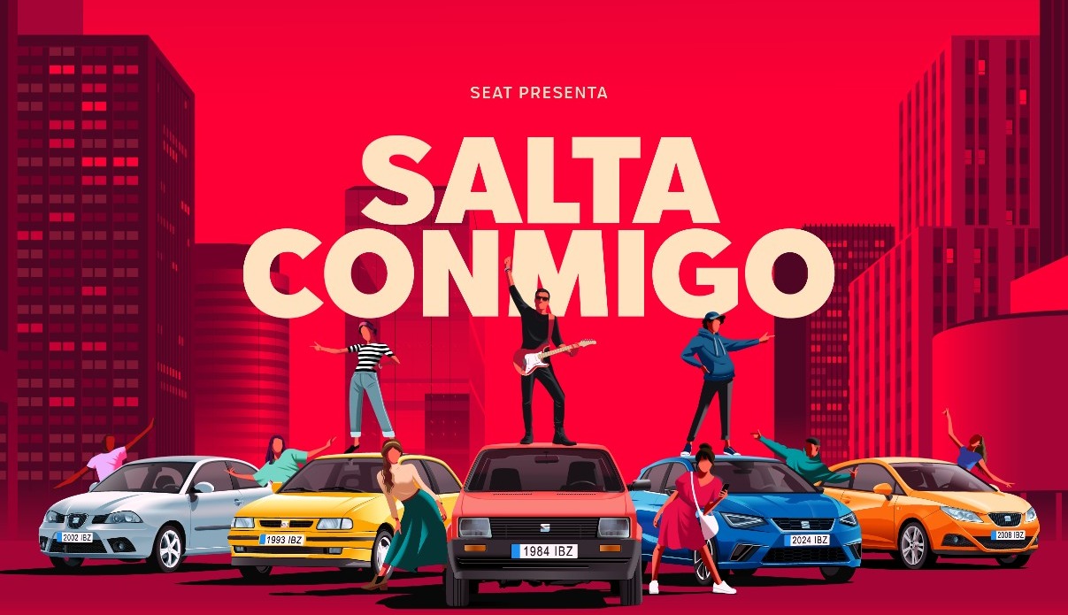 cartel del musical salta conmigo