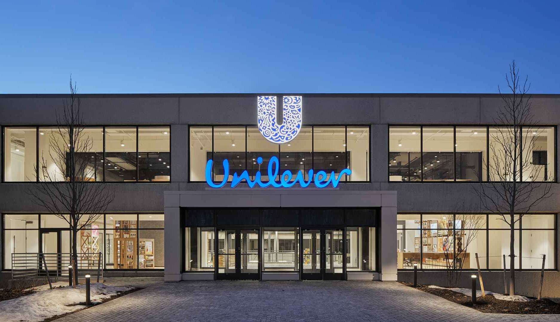 Fachada de las oficinas de Unilever