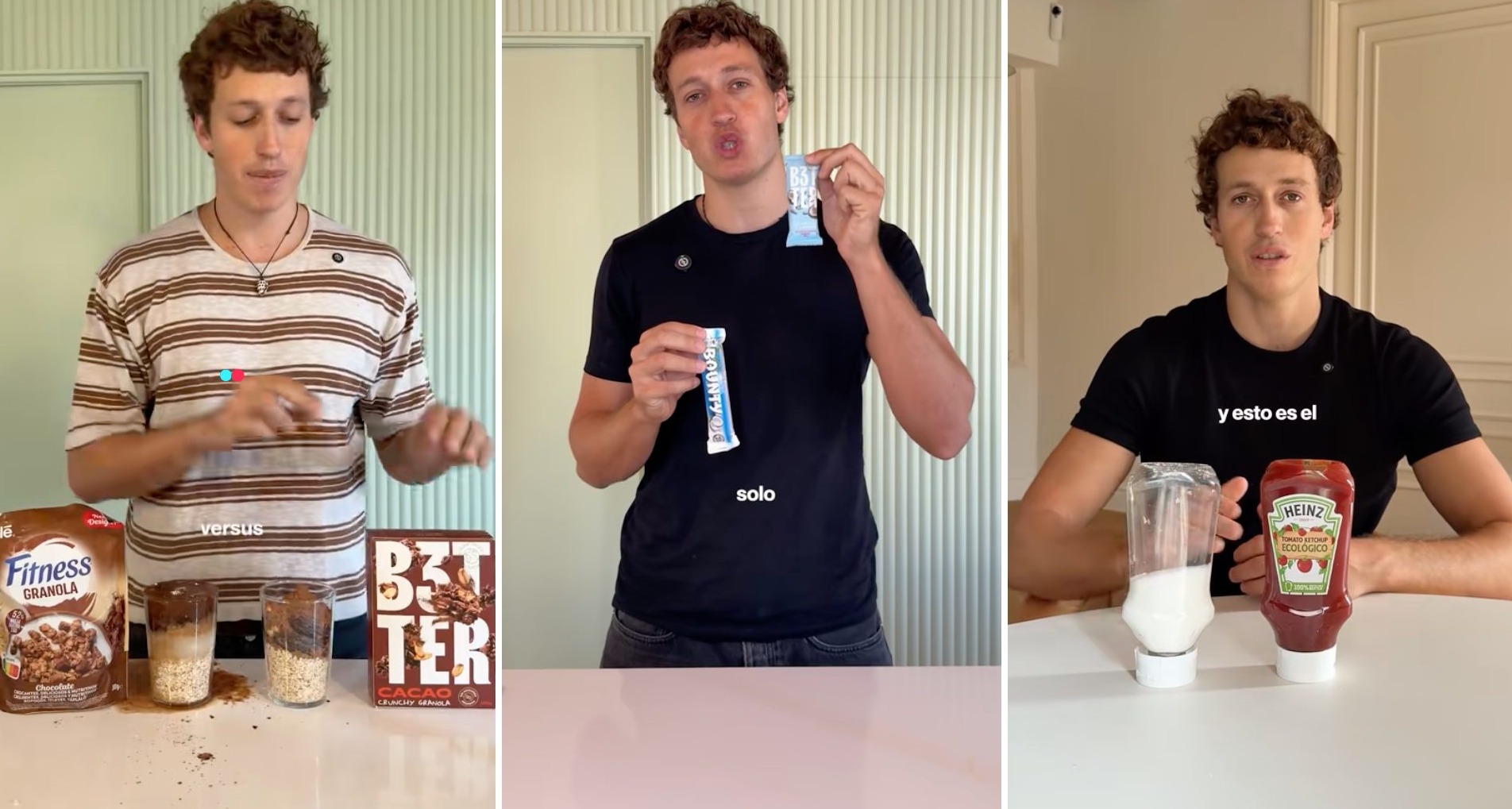 B3tter Foods recurre a la publicidad comparativa para construir marca y posicionamiento Alex Boisset, Co-Fundador de B3tter Foods, en vídeos de TikTok