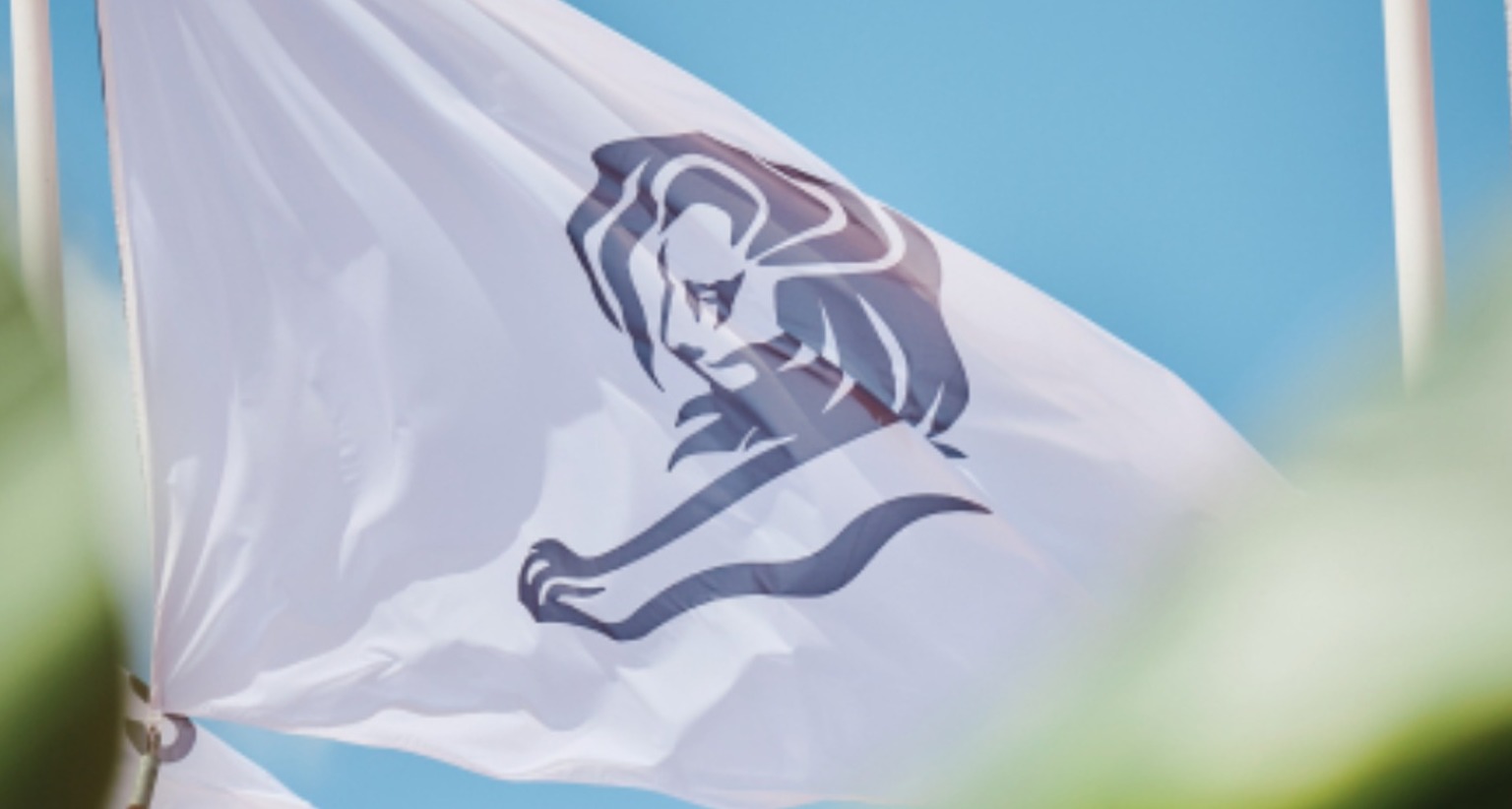 Bandera con logotipo de Cannes Lions