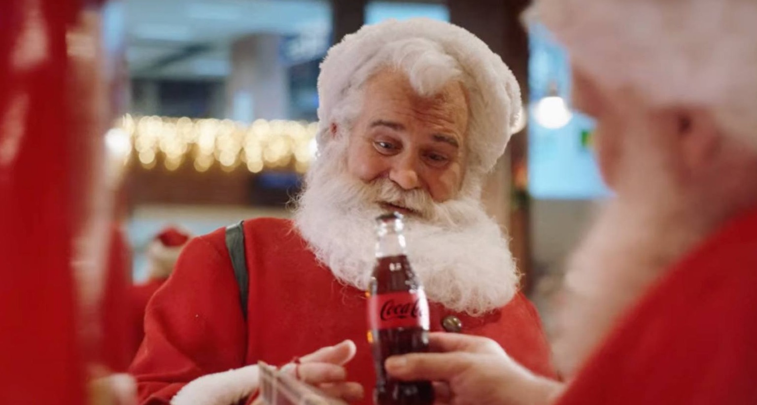 Papá Noel en el anuncio de Navidad de Coca-Cola