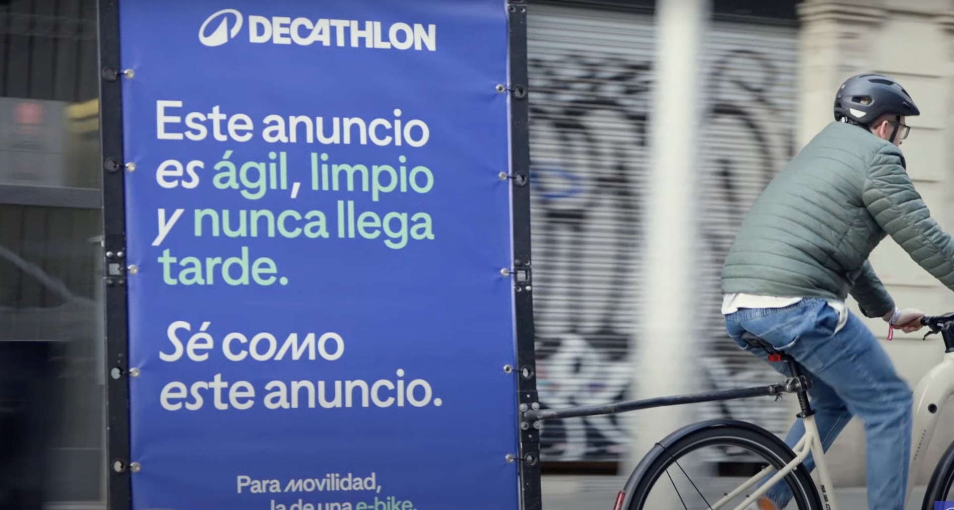 Anuncio-bicicleta de Decathlon