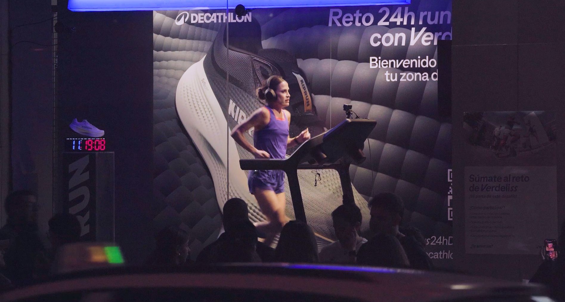 24 horas corriendo para promocionar las nuevas zapatillas de Decathlon