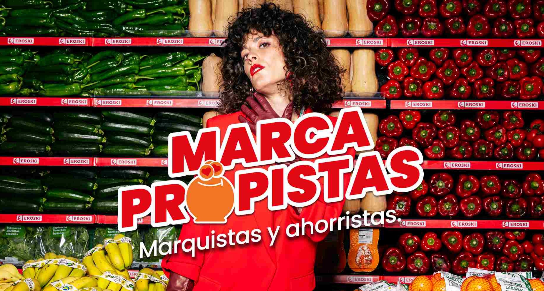 Imagen de la campaña "Marcapropistas" de Eroski