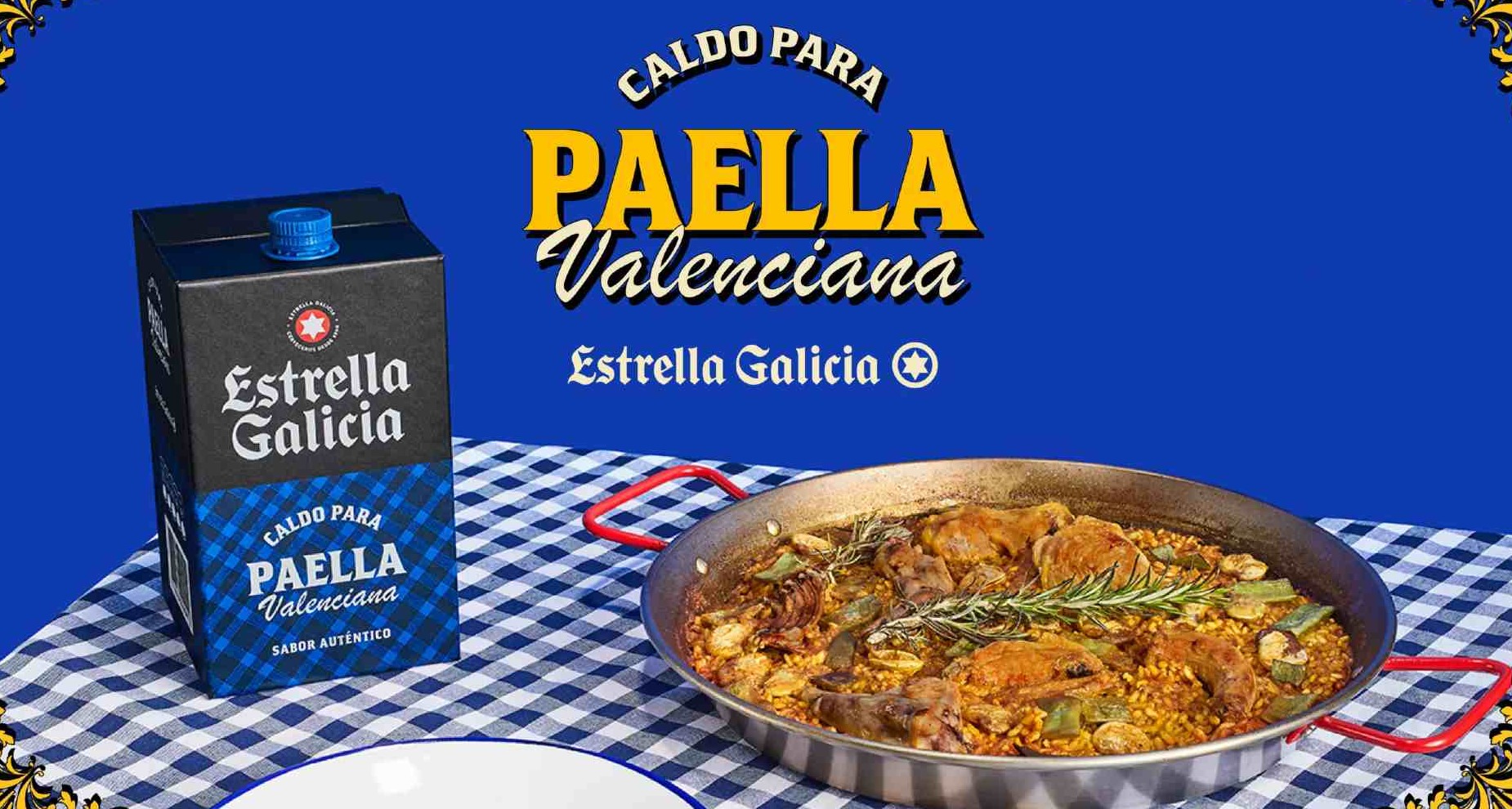 Caldo de paella de Estrella Galicia