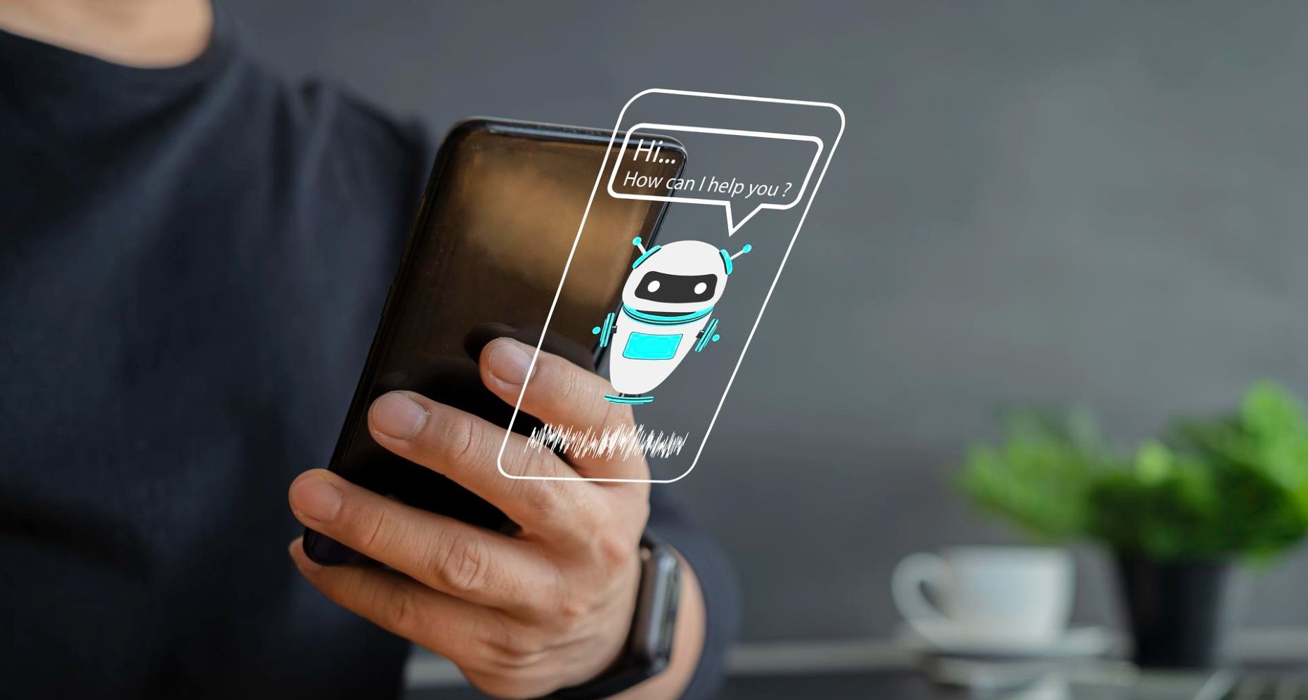 Chatbot en un teléfono móvil