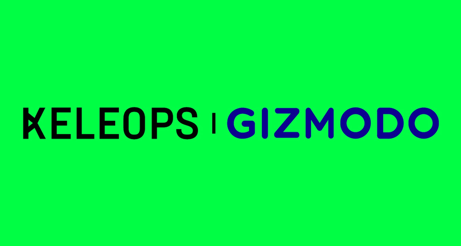 Logotipos de Keleops y Gizmodo