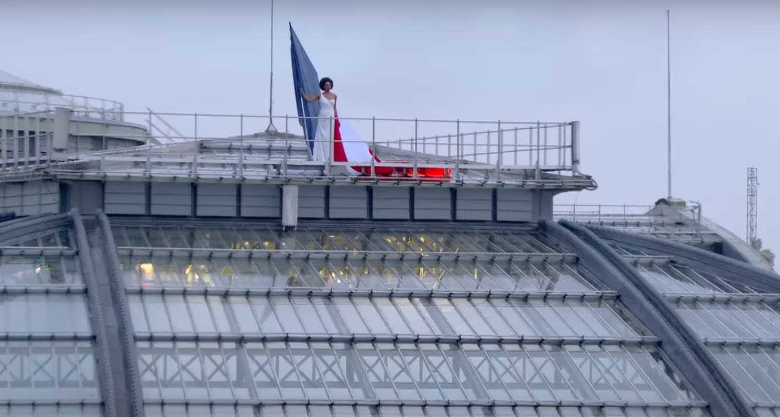 Momento de la ceremonia de apertura de los Juegos Olímpicos de París 2024