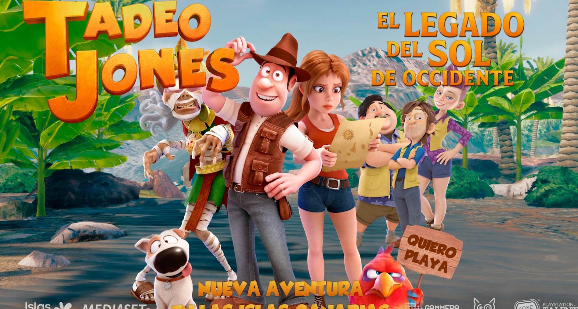 Islas Canarias se vincula al videojuego de “Tadeo Jones” para conectar con el turista del futuro Cartel de la expansión del videojuego de Tadeo Jones