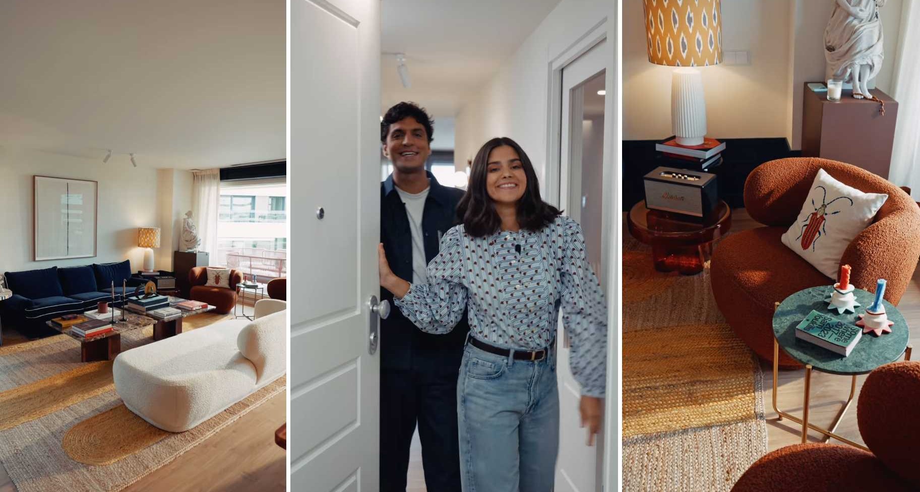 Tomás Páramo y María G. De Jaime enseñan su casa en la campaña Hogares Zurich