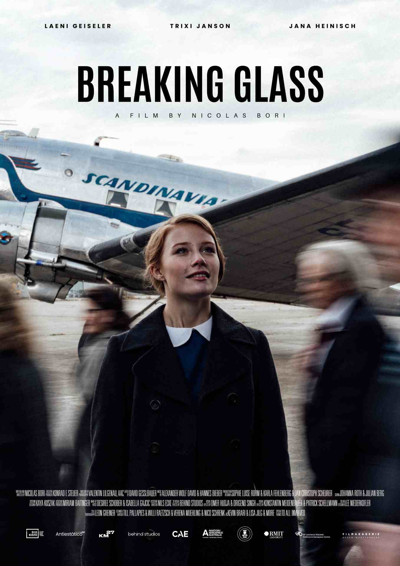 Póster del cortometraje "Breaking glass"