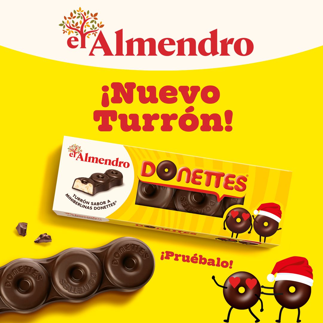 Turrón El Almendro con Donettes