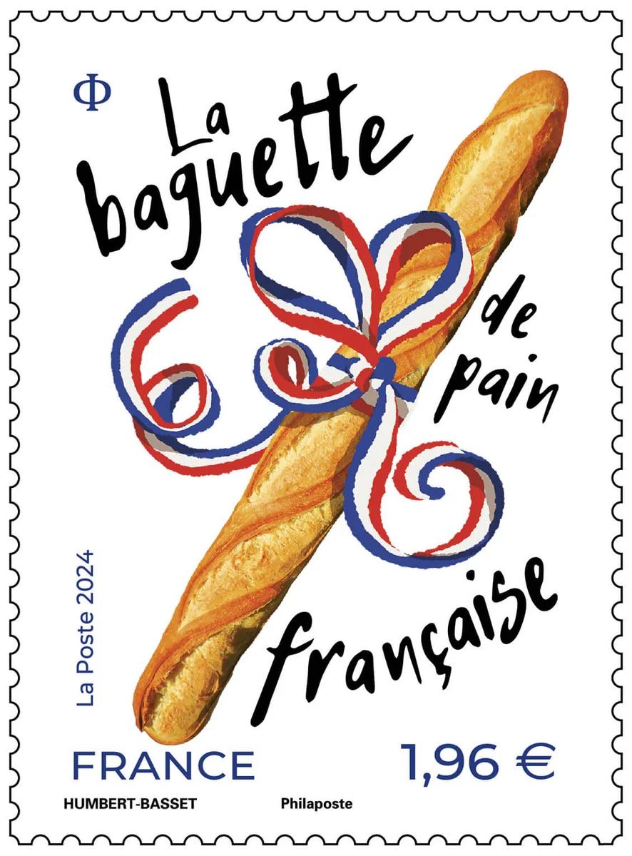 Sello francés de homenaje a la baguette